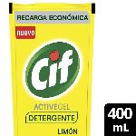 DETERGENTE CIF GEL LIMON DP X 400ML.