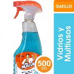 LIMPIADOR MR. MUSCULO VIDRIOS Y MULTIUSOS GATILLO X 500 ML.