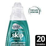 JABÓN LÍQUIDO CONCENTRADO SKIP PARA CICLO CORTO LIMPIEZA ACTIVA BOTELLA X 800 ML.