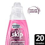 JABÓN LÍQUIDO CONCENTRADO SKIP PARA CICLO CORTO CUIDADO ACTIVO BOTELLA X 800 ML.