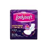 TOALLA FEMENINA LADYSOFT NOCTURNA EXT ALGODÓN X 8 UN.       