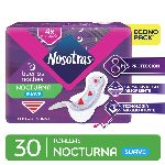 TOALLA FEMENINA NOSOTRAS BUENAS NOCHES TELA CURVAMAX X 30 UN