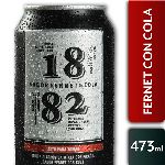 APERITIVO FERNET 1882 CON COLA LATA X 473 CC.