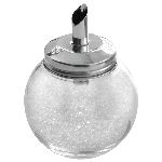 AZUCARERA CAROL VIDRIO C/PICO VERTEDOR AC. INOX. - ART. 3028