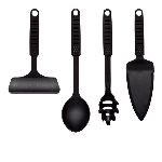 SET DE UTENSILIOS SERVIR  BIPO LINEA REGALERIA NEGRO - ART.19082002