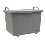 CAJA ORGANIZADORA KUMA 35 LT. C/RUEDAS LOVE  - ART. A700510