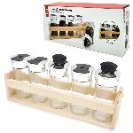 SET X 5 ESPECIEROS CRYSTAL ROCK BASE MADERA 26.5X6X7 CM. - ART. 57914912