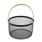 CANASTA CRYSTAL ROCK DE ALAMBRE REDONDA 25X18 CM. - ART. 57916073