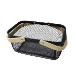 CANASTA CRYSTAL ROCK ALAMBRE RECT. 39.5X24.5X18 CM. - ART. 57916075