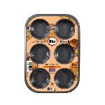 BANDEJA ILKO NON STICK MUFFIN Nº 6 NEGRO - ART. 1102514