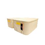 CANASTO A RAYAS C/TAPA CHICO 26X19X16 CM. - ART. 26481