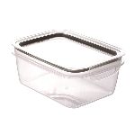 HERMETICO TRAVA MAIS 1.3 ML. RECTANGULAR TAPA C/CIERRE NEGRO - ART. 13923