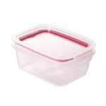 HERMETICO TRAVA MAIS 360 ML. RECTANGULAR TAPA C/CIERRE ROJO - ART. 9409