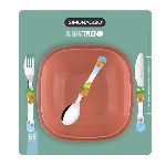 SET BABY X 5 PIEZAS SIMONAGIO CAPIBARA CUBIERTOS + PLATO PLAYO/HONDO