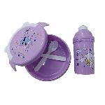 SET LONCHERA + BOTELLA PLASTICO ROSA - ART. JM3856