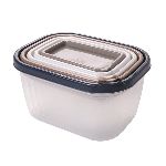 SET HERMETICOS X 5 PIEZAS PLASUTIL 180/370/600/950 ML1.4L COLORES VARIOS - ART. 8244