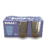 PACK X 6 VASOS DURAX NILDA 350 ML. - ART. TVE 1115