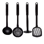 SET UTENSILIOS BIPO PARA COCINA NEGRO - ART. 19081002