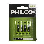 PILA PHILCO AAA BLISTER X 4 UN. ART.94BLAAA4