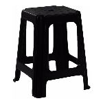 BANQUETA PLASTICA GARDEN LIFE ACERO NEGRA  X UN. ART. F700001