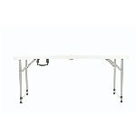 MESA PICNIC PLEGABLE GARDEN LIFE 120 X 60 CM, TAPA PLASTICA PATAS DE ACERO X UN. ART.T403500