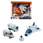 SET ESPACIAL CON ASTRONAURA 30X25X9CM X UN. ART 56319