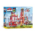 BLOQUES ZURU MAX CITY BOX PLAYSET BOMBEROS 265 PIEZAS ART. 7457