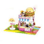 SET DE BLOQUES CRESKO BURGUER SHOP 317 PIEZAS X UN . ART FT921