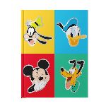 CUADERNO N°3 TAPA DURA DISNEY MICKEY RAYADO 19CM X 25CM X 64 HJ. ART 701925-C