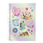 CUADERNO DISNEY PRINCESAS TAPA DURA DOBLE ESPIRAL 16X21 CM X 80HJ.ART. 701621-P
