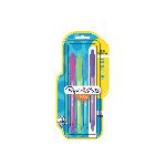 BOLIGRAFO PAPER MATE KILOMETRICO 100 RETRACTIL FASHION X 4 UN.ART. LA3748