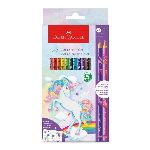 ECOLAPICES FABER CASTELL UNICORNIO X 12 UN + 2 EFECTO MEZCLADO - ART.210510