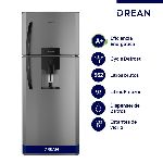 HELADERA CICILICA CON DISPENSER 370 LITROS GRIS DREAN HDR370F61E