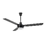 VENTILADOR DE TECHO PROTALIA  3401 NEGRO VT 3P METAL PLAFON LED 12W