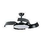 VENTILADOR DE TECHO RETRACTIL PROTALIA AURA VITA NEGRO