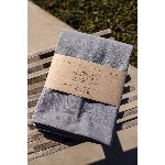 MANTEL TUSOR LISO CUATRO HOME GRIS PERLA 140X250CM 15250PE