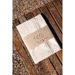 MANTEL TUSOR ESTAMPADO RAYAS CUATRO HOME GRIS 140X250CM 16250GR