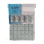 CORTINA DE BAÑO CUADRI C/GANCHOS TALLERES CHICAGO GRIS 178*183CM 25602314