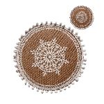 INDIVIDUAL YUTE BORLAS TALLERES CHICAGO NAT/BLANCO 38CM 25602766