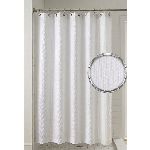 CORTINA DE BAÑO POLIESTER BERENICE TRAMAS BLANCO 1,80 X 1,80 MTS 1900