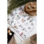 PAÑO DE COCINA NIDO DE ABEJA PETITE AFFAIRE FUNGI BLANCO 45 X 65 9551