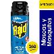INSECTICIDA RAID MATA MATA MOSCAS Y MOSQUITOS AEROSOL X 360 ML.
