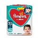 PAÑAL PAMPERS SUPERSEC XG X32UN.
