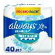 PROTECTORES DIARIOS ALWAYS LOCION RESPIRABLE X40 UN.