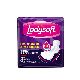 TOALLA FEMENINA LADYSOFT NOCTURNA EXT ALGODÓN X 8 UN.       