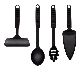 SET DE UTENSILIOS SERVIR  BIPO LINEA REGALERIA NEGRO - ART.19082002