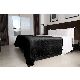 FRAZADA CATANA HOME FLANNEL QUEEN 220 X 240CM NEGRO