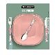 SET BABY X 5 PZAS SIMONAGIO ROSA CUBIERTOS + PLATO PLAYO/HONDO