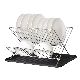 SECAPLATOS PLEGABLE
 HIERRO-PLASTICO DEKO HOGAR MR1298 PLATEADO 26X37X25CM MR1298
