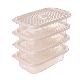 SET HERMETICOS X 4 PIEZAS PLASUTIL POP 520 ML. MARMOLADO 19.8X12.3X9 CM. - ART. 9451